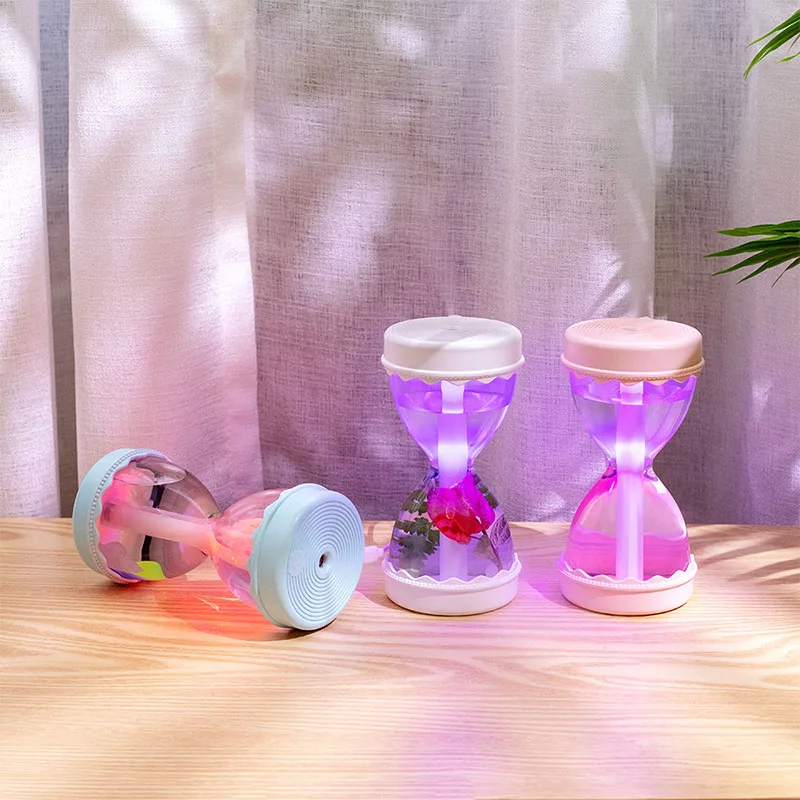 

Colorful Breathing Light USB Car air Humidifier Portable Hourglass Air Humidifier Aromatherapy Essential Oil Diffuser For Home