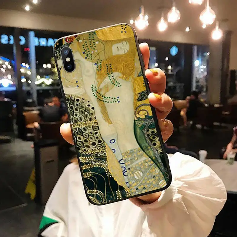 

Kiss by Gustav Gustav Klimt kiss Phone Case for iPhone 11 12 pro XS MAX 8 7 6 6S Plus X 5S SE 2020 XR