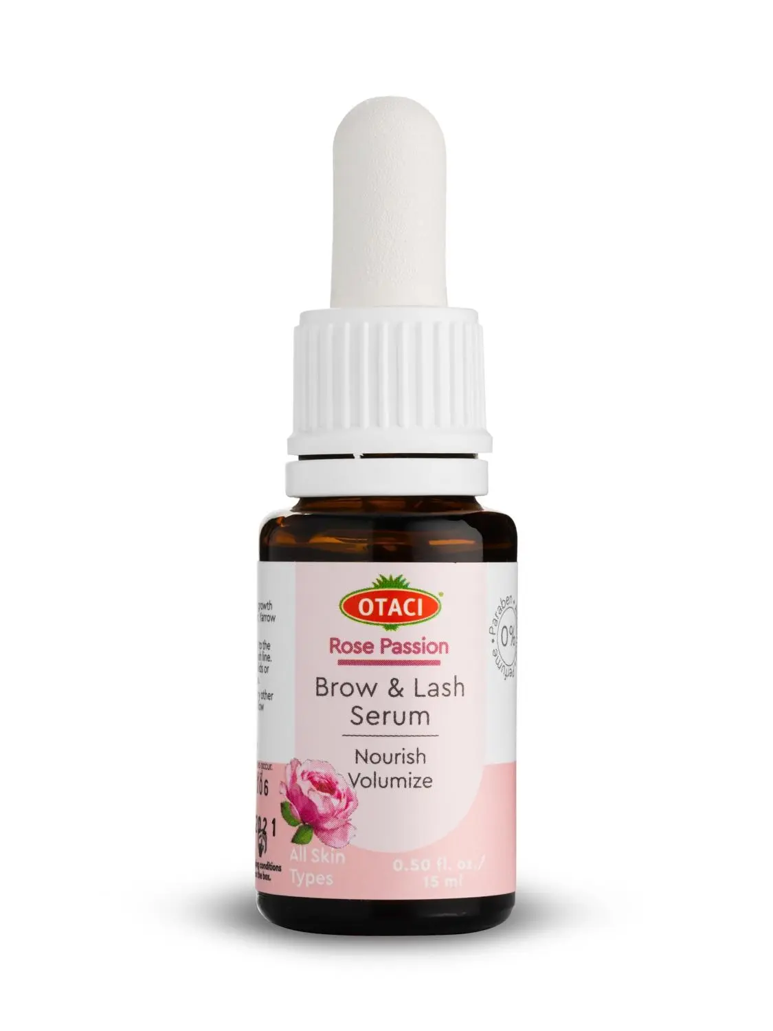 OTACI Веганская сыворотка для бровей и ресниц из экстракта дамасской розы.