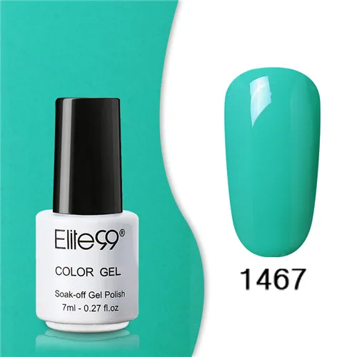 1467 Elite99 Гель-лак набор все для маникюра Полупостоянный Vernis верхнее покрытие УФ светодиодный гель лак удаляющийся замачиванием Гель-лак для ногтей - Цвет: 1467