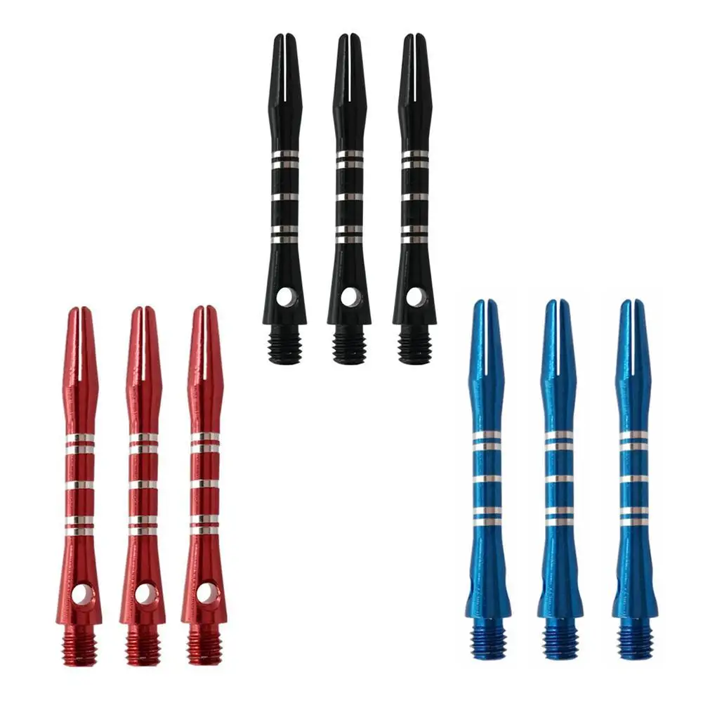 3 шт. Цвет гравировкой Алюминий Сплав Дартс стержень 40 мм короткие пятилинейное
