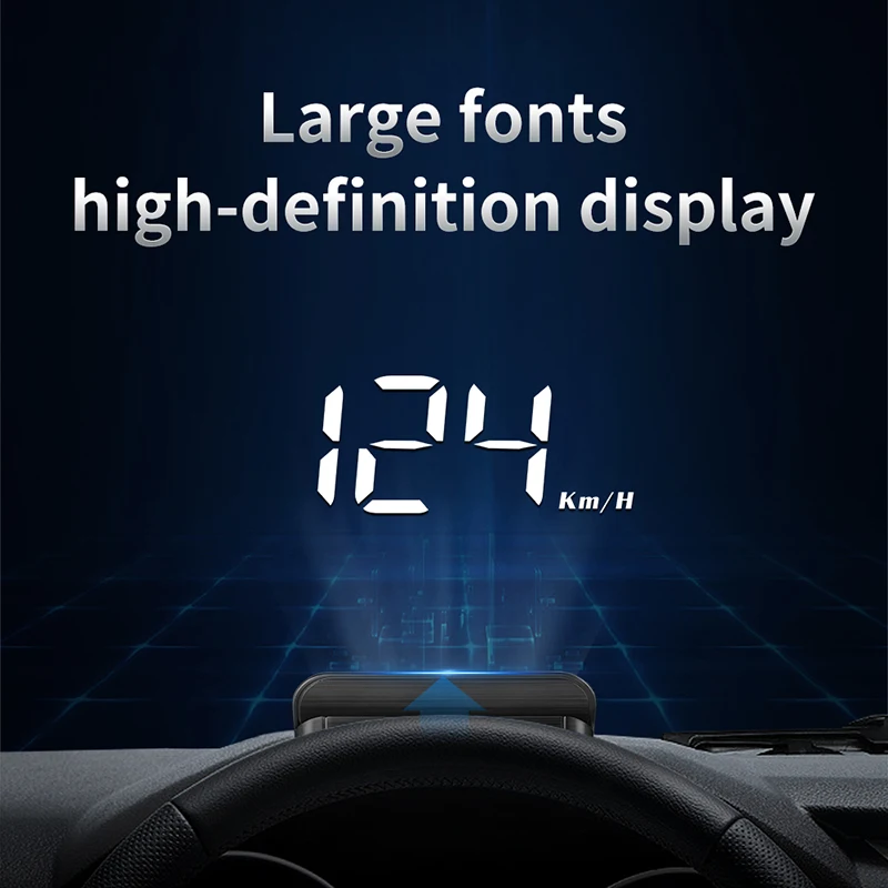 

2021 New HUD Head-Up Display M3 OBD2 Model Car-Styling Overspeed Warning Windshield Projector Alarm System Universal Auto
