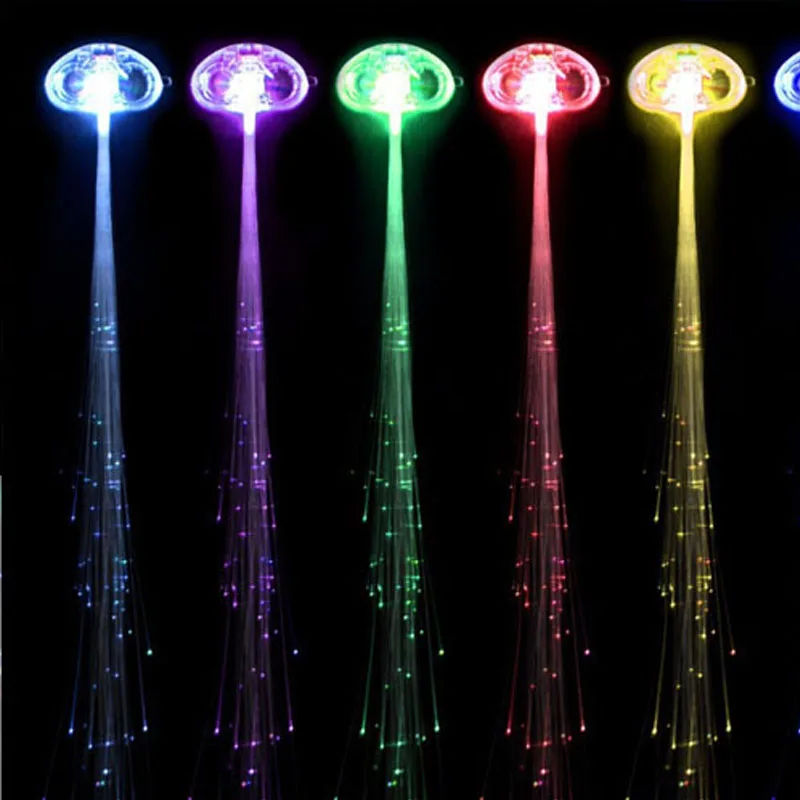 30 шт. заколка для волос светящаяся волоконно оптический светодиодный головной