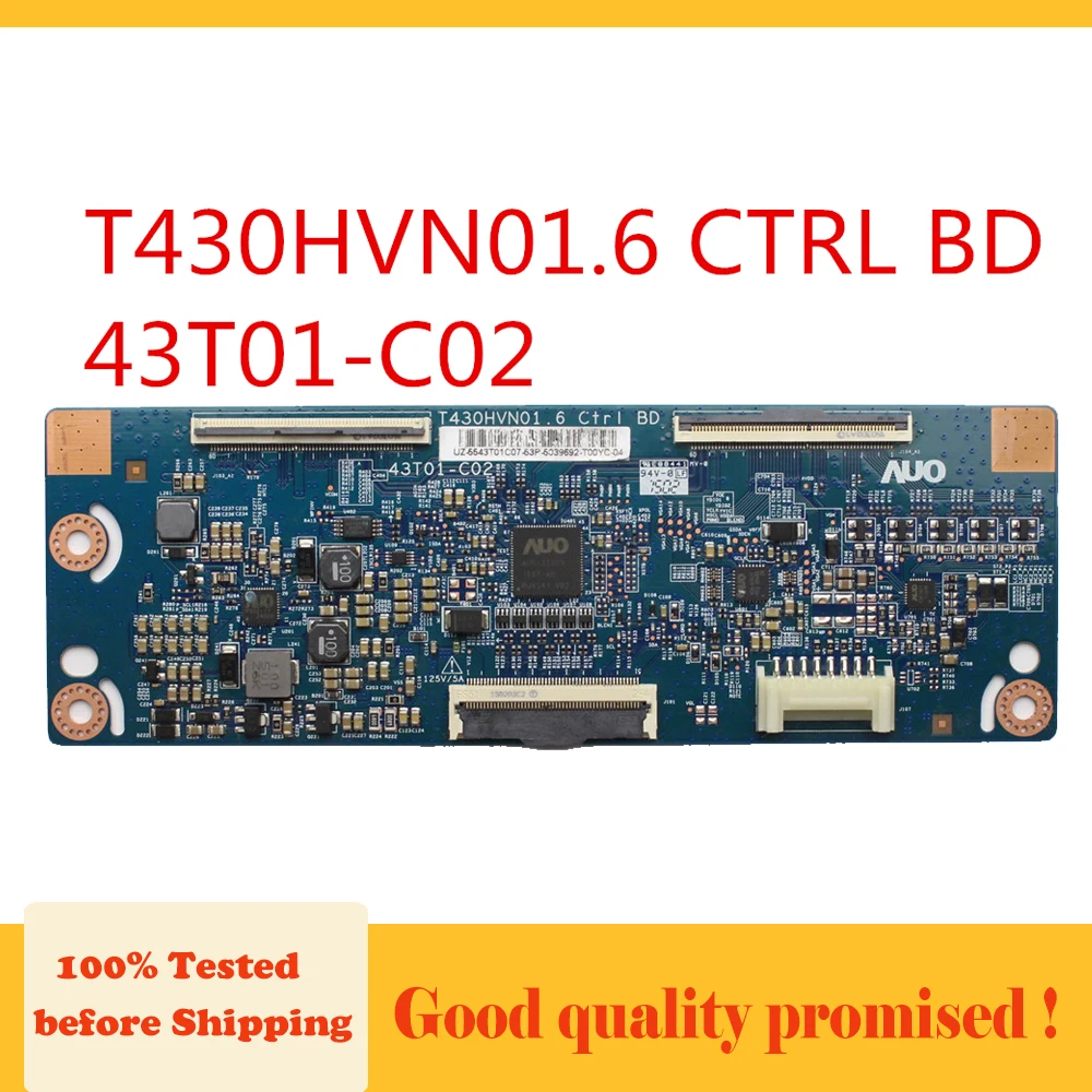 Плата Tcon T430HVN01.6 CTRL BD 43T01-C02 для Samsung UN43J5200AF блок платы контроллера ЖК-дисплея