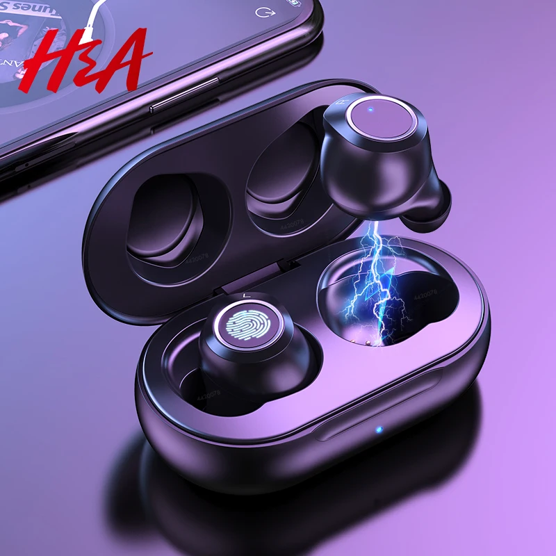 Беспроводные Bluetooth наушники 5 0 с микрофоном сенсорные беспроводные HD стерео