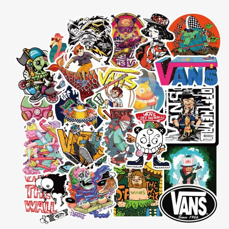 103050 pcs flut marke logo cartoon graffiti gepäck elektrische kühlschrank auto gitarre wasserdichte aufkleber großhandel free global