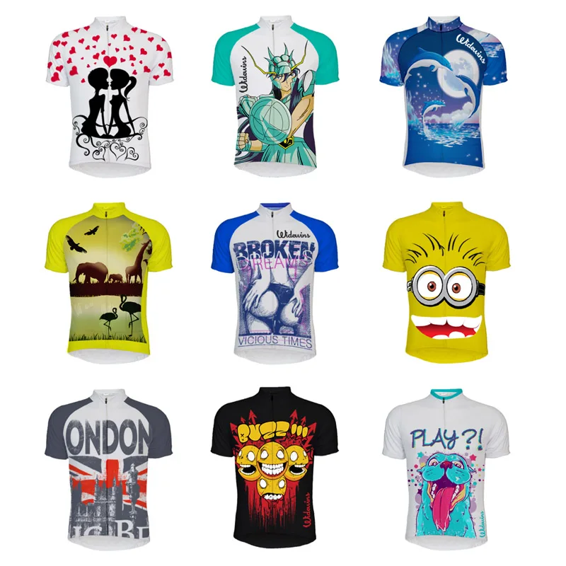 

Men short sleeve cycling jersey ropa Ciclismo bike wear jersey cycling clothing maillot outdoor Bicycle clothes Jersey Zipper