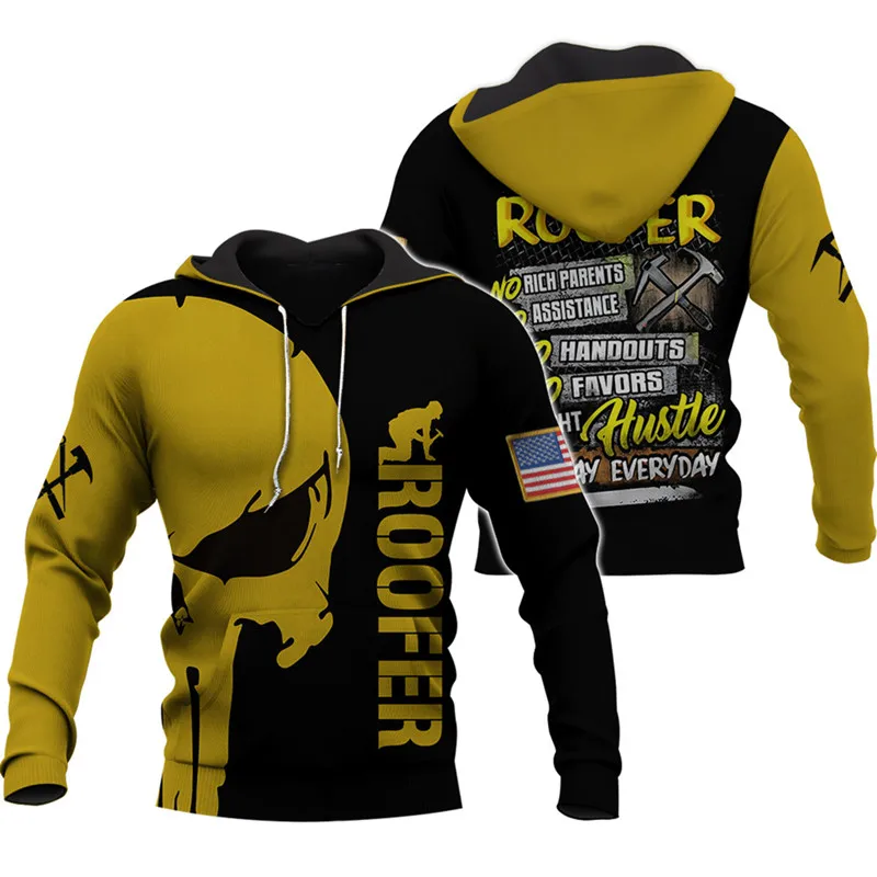 

Roofer 3D full print men's fashion hoodie autumn and winter Harajuku sweatshirt unisex casual zipper hoodie/jacket clothing 1993