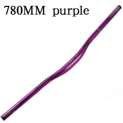 780mm Purple Светоотражающие велосипед подъемный руль 31,8 мм* 720/780 мм MTB AM XC DH Горные гоночный велосипед руль 5 градусов прямая стреловидность Велоспорт Запчасти - Цвет: 780mm Purple