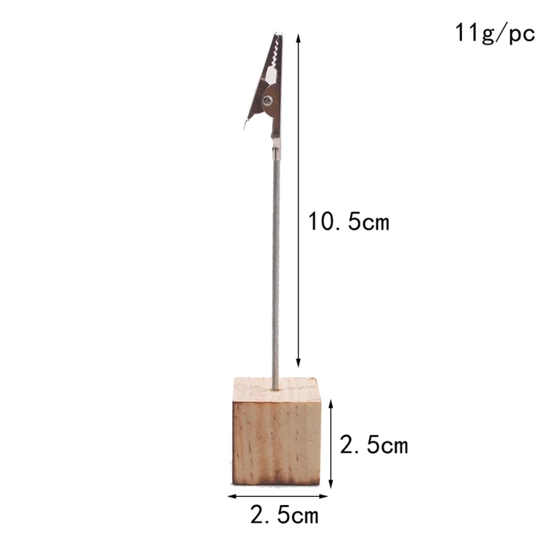 

10 Pieces Memo Clip Stand With Crocodile Clasp Note Paper Photos Business Card Clips For Price Tag Store Display Card S1