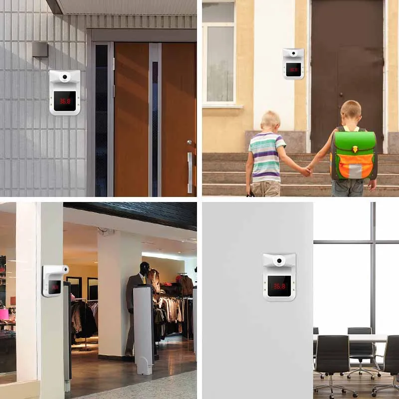 

New Wall Mounted Non-contact Infrared Thermometer Digital K3 Pro Forehead Hand Temperature Sensor Laser Gun With Fever Alarm