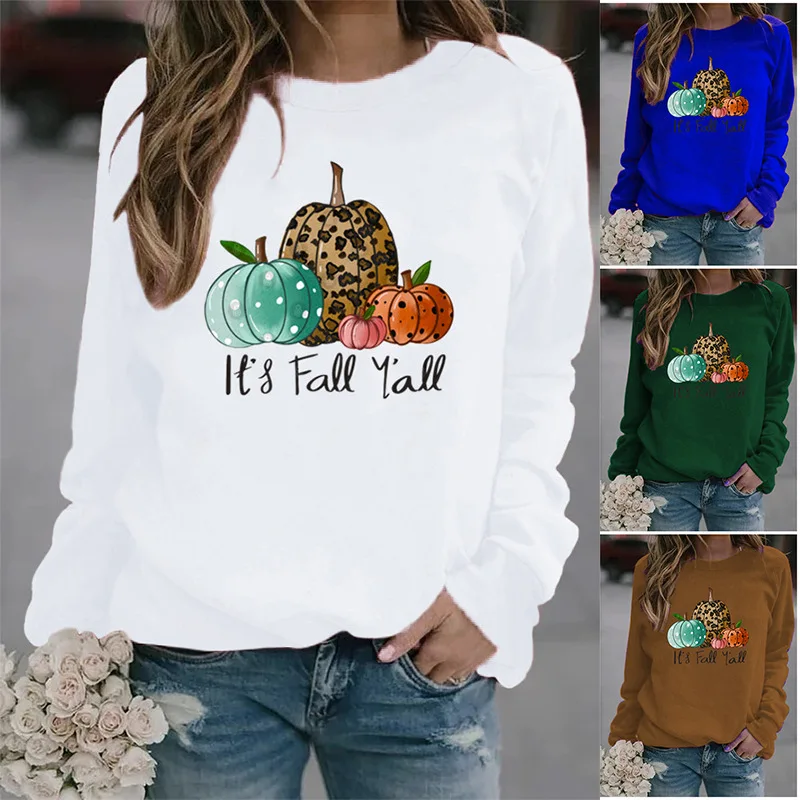 

Модная женская Повседневная Толстовка с длинным рукавом и круглым вырезом, топы, блузка, женские толстовки, пуловеры, зимняя одежда