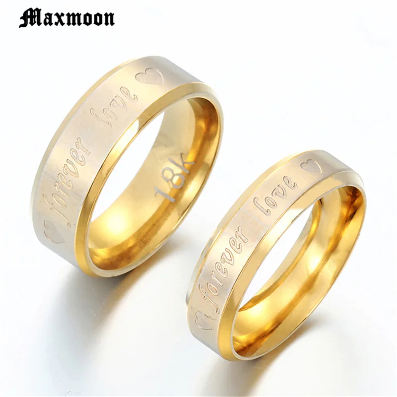 Maxmoon романтическое кольцо для влюбленных Свадебные обручальные кольца из