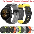 24 мм мягкий силиконовый ремешок для ремешка для часов браслет для Suunto 79D5Спартанский спортивные наручные HRБаро аксессуары для смарт-часов