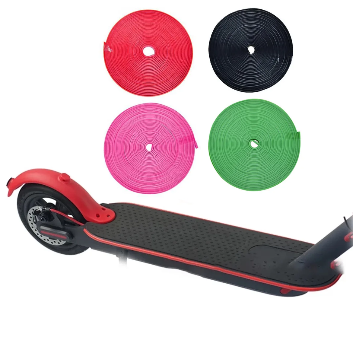 

2 м/лот защита от столкновений для электрического скутера полоски для Xiaomi Mijia M365 скейтборда тела устойчивые к царапинам полоски