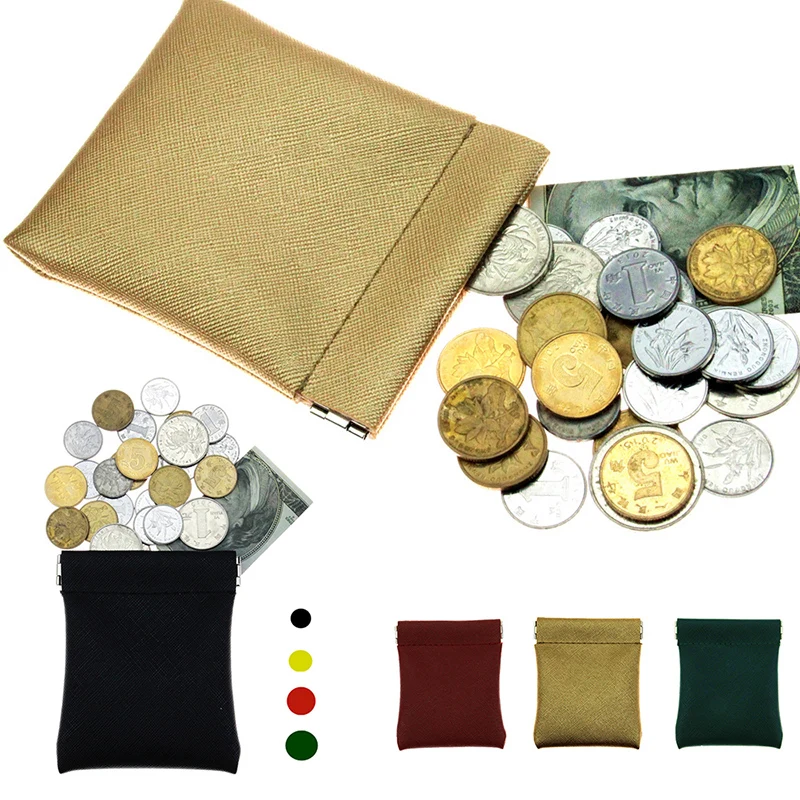 

PU Leather Kids Wallet Coin Purse New Children's Wallet Solid Color Purses For Women Coins Women Men Small Mini Short Wallet Bag