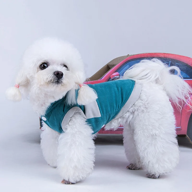 Одежда для домашних животных куртки собак с хлопковой подкладкой теплая
