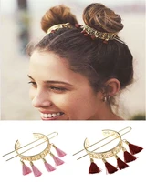 design alloy round top hairpin convenient hair stick hair holder hair scrunchies woman girl hair accessories hair jewelry
