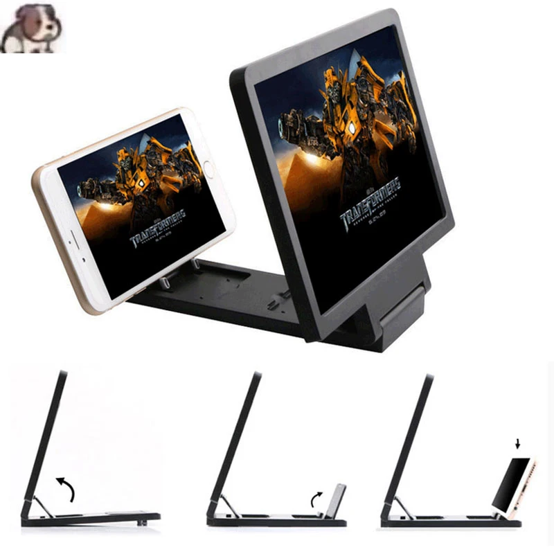 Мобильный телефон Экран увеличитель HD 3D видео усилитель Подставка Кронштейн с