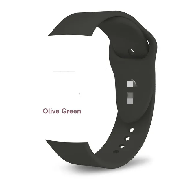 Ремешок для Apple Watch 5 4 3 2 1 42 мм 38 мм 24 цвета мягкий резиновый ремешок силиконовые спортивные полосы для Iwatch 5 4 3 40 мм 44 мм - Цвет ремешка: 25