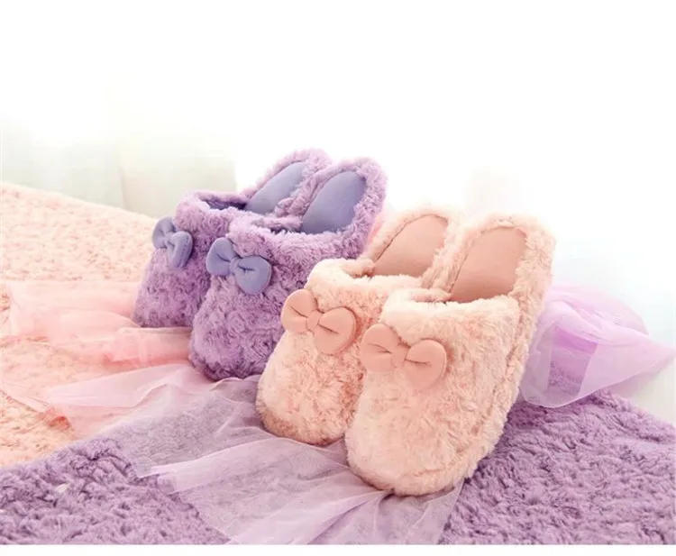 Warm Cotton Slippers Warm Slippers Indoor Non-Slip Slippers Women  Women's Shoes Wear-Resistant  Womens Slippers Indoor