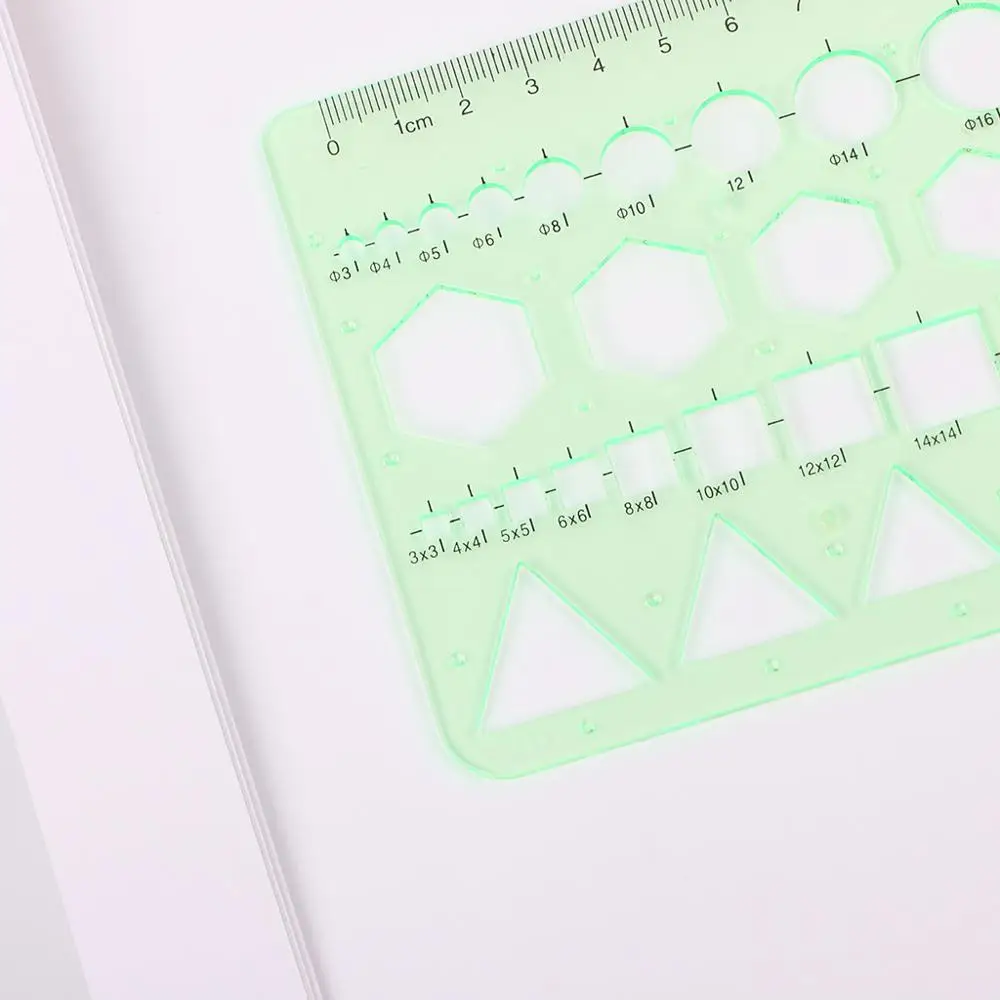 Геометрический пластиковый строительный шестиугольник треугольный шаблон