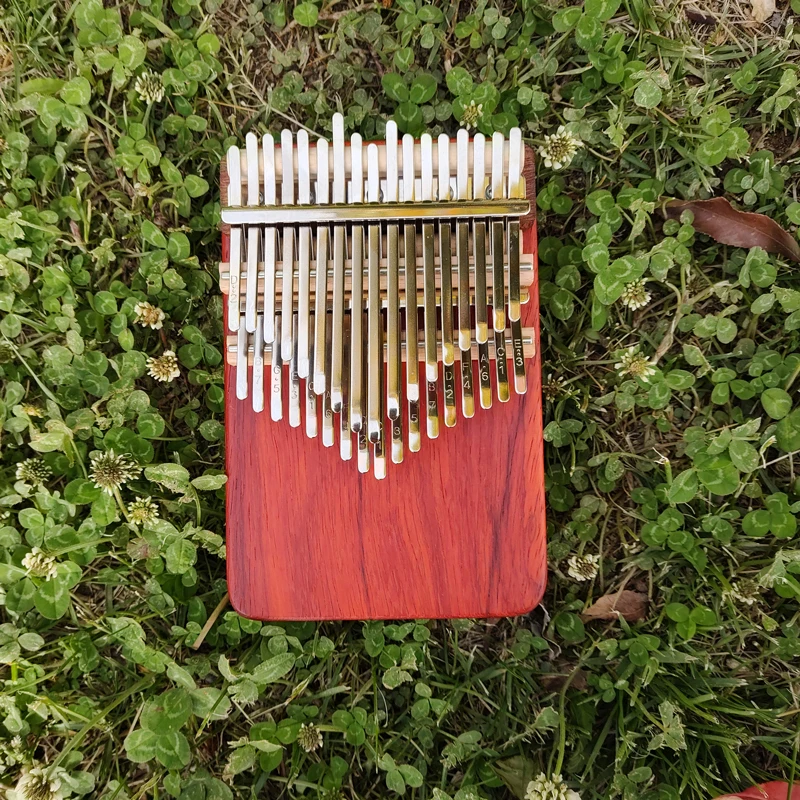 Handmade Kalimba 34 Key Chromatic Piano Padauk Wood Double Layer keys Keyboard Musical Instruments Music box Mbira 17 21 30Keys