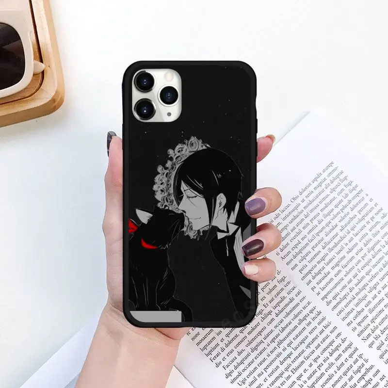 

Black Butler Anime manga Phone Case for iPhone 11 12 pro XS MAX 8 7 6 6S Plus X 5S SE 2020 XR Luxury brand shell funda coque