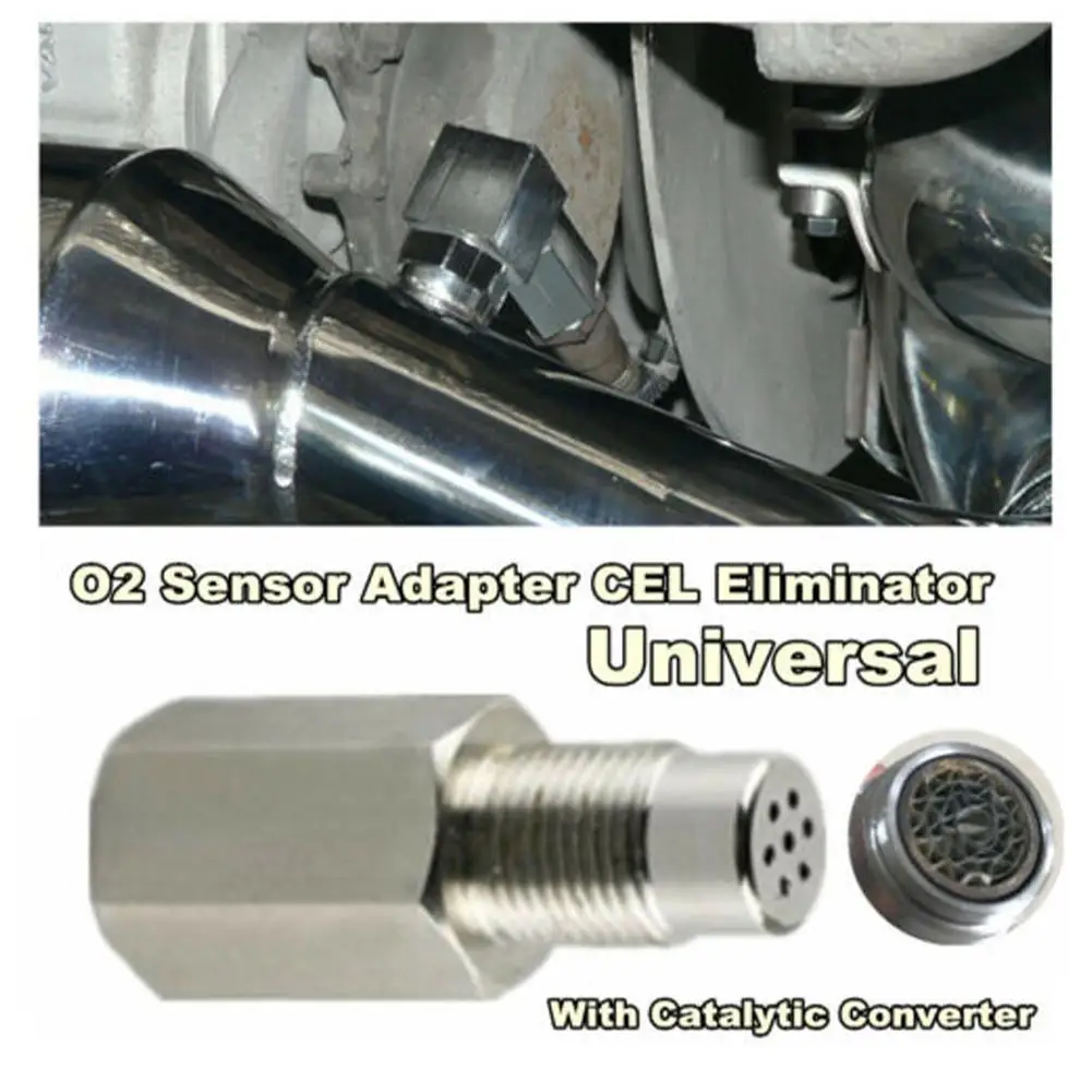 

1 Piece Car Oxygen Sensor Extender Spacer Adapter M18X1.5 Thread Check Bung Catalytic Converter Engine CEL O2 Eliminator