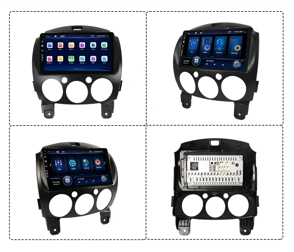 Автомобильный мультимедийный DVD-плеер Bosion Android 10 для Mazda 2 2007-2012 GPS-навигация IPS DSP 4
