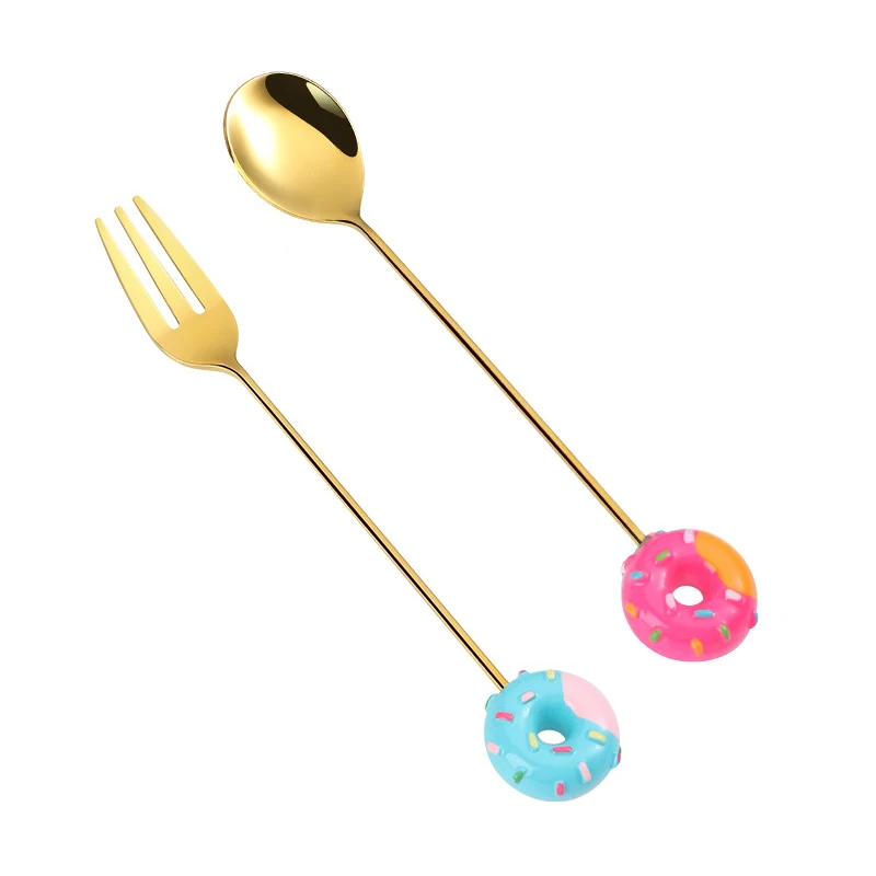 Ложка-вилка из нержавеющей стали для торта кофе десерта чая мороженого конфет