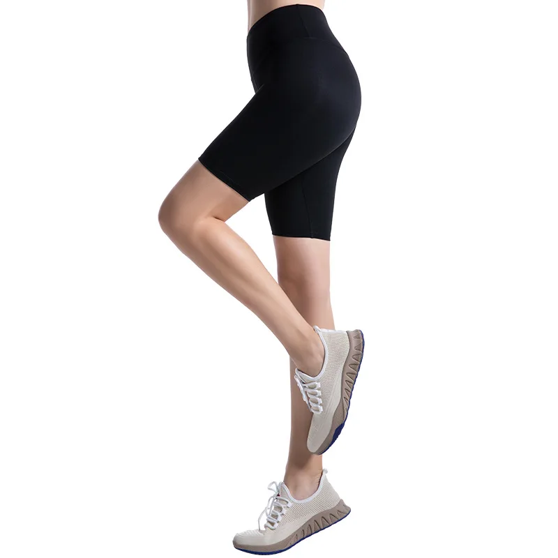 Новые однотонные Высокая Талия Йога шорты сексуальные пуш ап Для женщин Фитнес