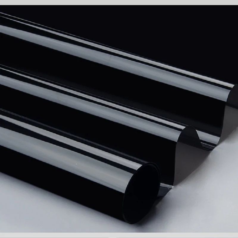 

Vinyl 4m Black Sunscreen Glass Film Self-Adhesive Light-Blocking Decals UV-Prevention Privacy Protection Drop-Shipping Window C