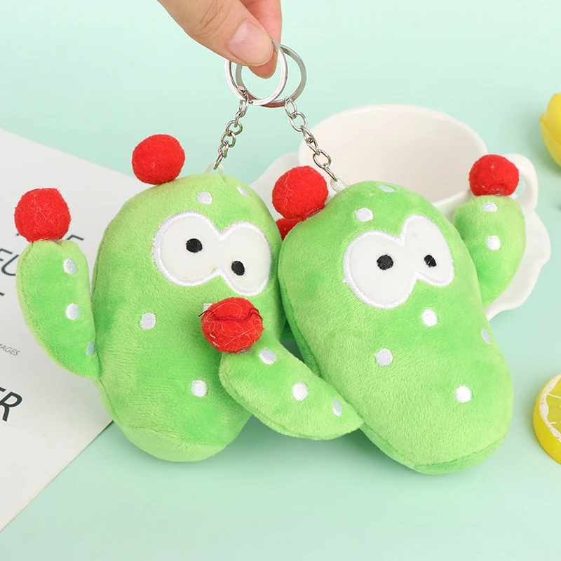 

New Lovely 11CM Cactus Stuffed Plush ToyPendant Gift Keychain Plush Toy Doll