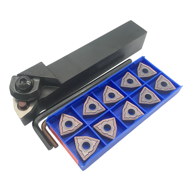 1 шт. WWLNR2020K08 внешний токарный держатель + 10 WNMG080408-MM FT1125 твердосплавные вставки