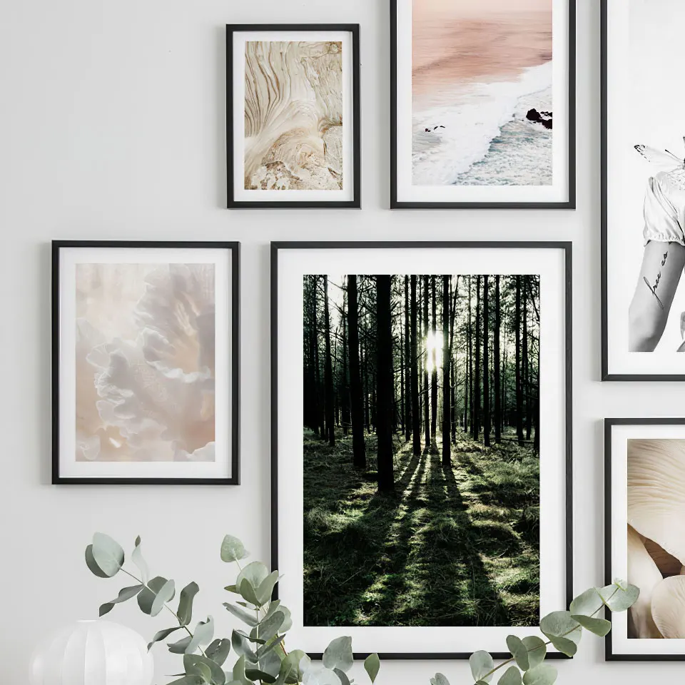 Скандинавский абстрактный плакат морской пейзаж настенная живопись природа