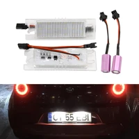 2pcs canbus led number license plate lights auto replacement bulb for alfa romeo 147 156 159 166 giulietta mito gt spider mito