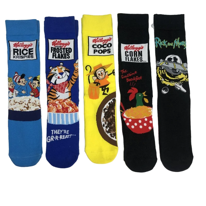 

[37-44] Cartoon Animation Yuan Sufeng Men'S And Women'S Socks Fashion Street Trend Skateboard Leg Socks Comfortable Cotton