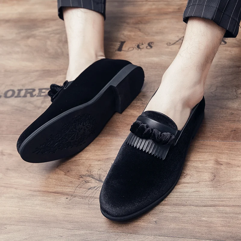 

Suede Loafer Sneakers Men Fashion Men's Leather Loafers Shoes For Mens Luxury Casual Oxford Shoe Italian Skin Moccasins Mules