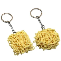 personalized silicone simulated instant noodle keychain pendant bag decor gift