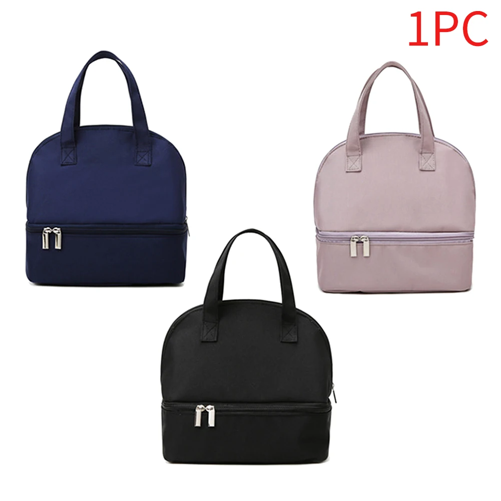 

Oxford Cloth Transporting Zipper Closure Breastmilk Cooler Bag Solid Leakproof Travel Portable Double Layers Large Capacity