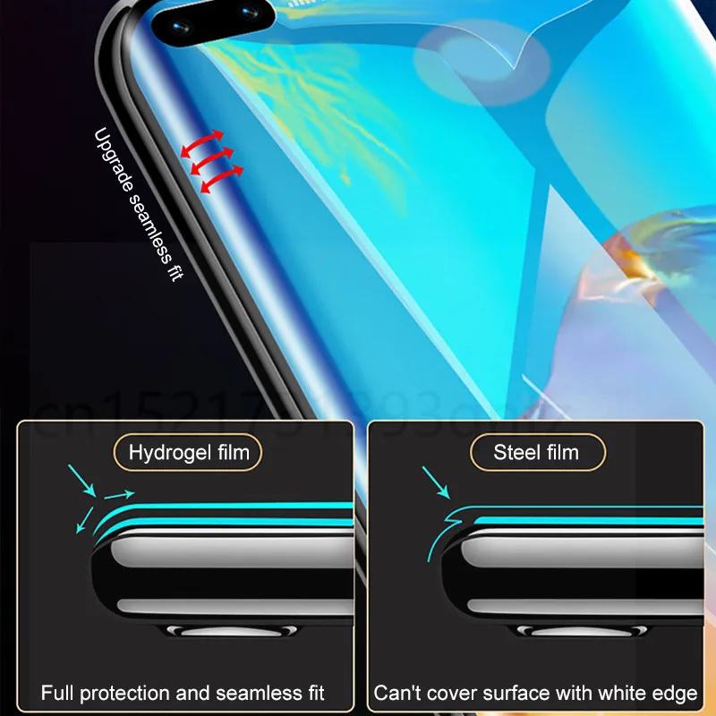 2 шт Гидрогелевая пленка для защиты экрана Huawei P30 P20 P40 Lite Pro Защитная на Mate 20 30 не