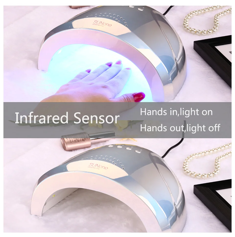 SUNONE лампа для ногтей Светодиодный УФ-лампа Гель-лак светодиодный светильник
