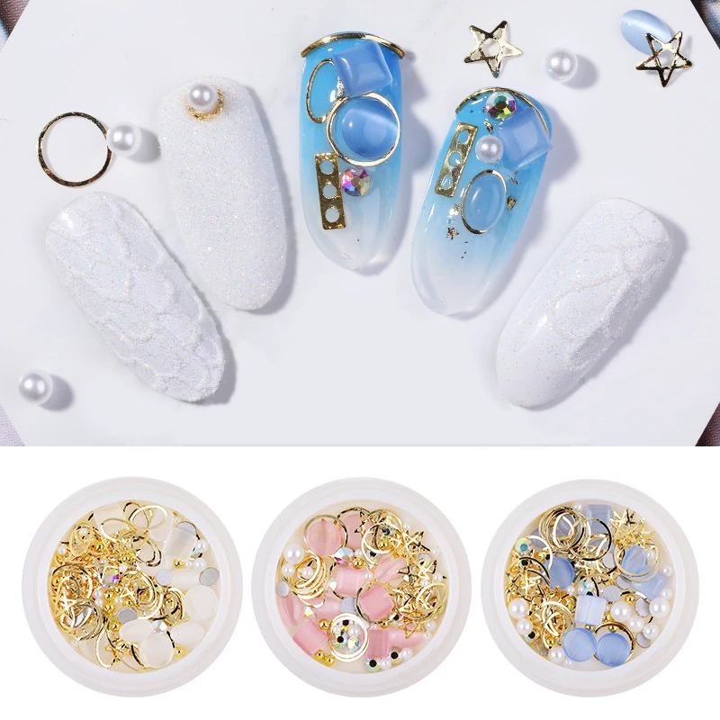 

DIY 3D Nail Art Rhinestones Kit Crystal Diamond Charms Nail Art Design Decoration Jewelry Manicure Kits