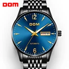 Механические часы DOM автоматические мужские часы лучший бренд роскошный стальной ремень повседневные кожаные водонепроницаемые мужские часы