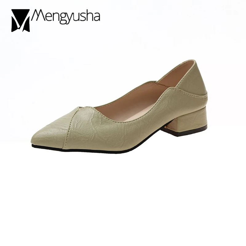 Женские туфли с острым носком брендовые офисные на высоком каблуке закрытым