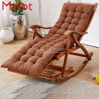 lazy casual wood old man happy chair bamboo rocking chair home balcony rocking chair recliner adult lunch break siesta