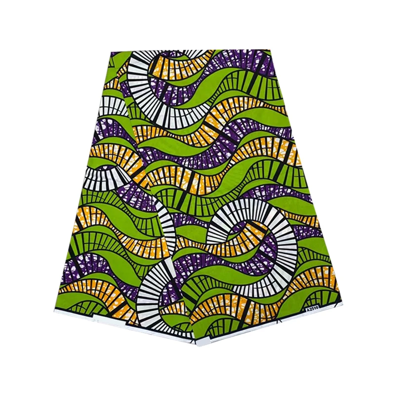 

High Quality Nigerian African Style Wax Dye Printed Cotton Fabric 100%Soft Ankara Sewing Material For Sewing 6 Yards S-P 3-62