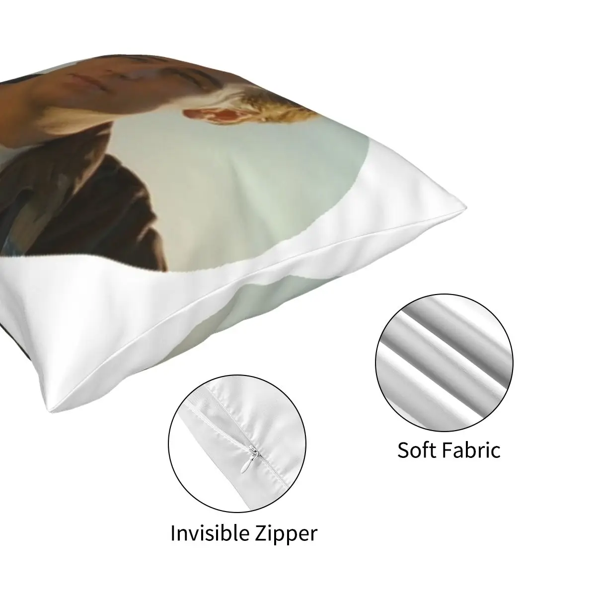 

LEONARDO DICAPRIO Square Pillowcase Creative Decor for Home Cushion Cover 45*45cm