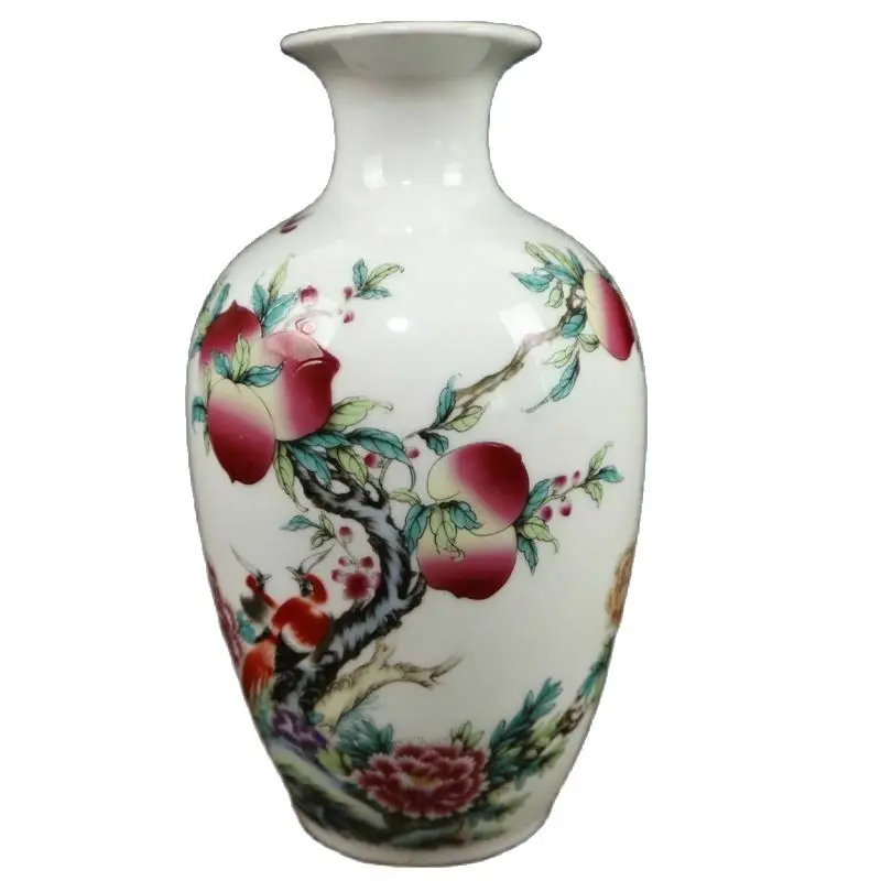 

Chinese Old Porcelain Pastel Rich And Longevity Pattern Vase